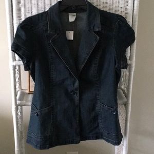 denim shirt or short jacket